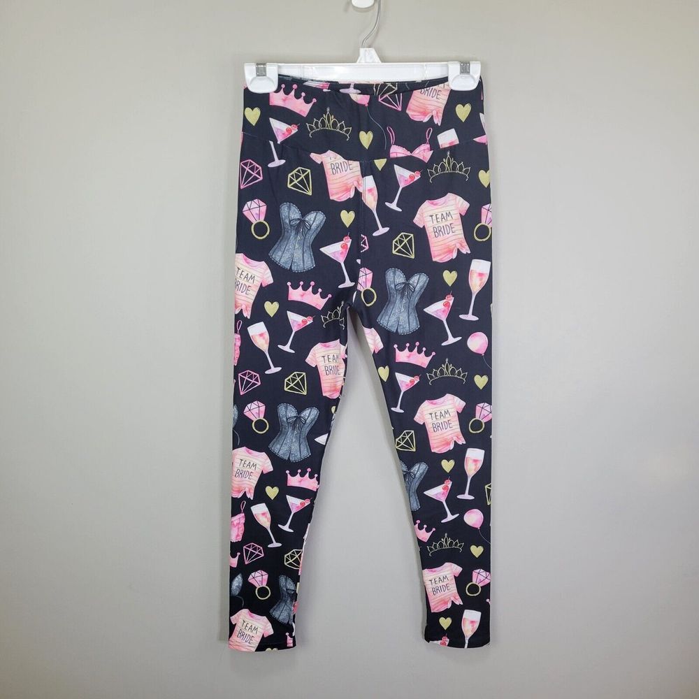JAAM Team Bride Polyester Spandex Ankle‎ Leggings One Size Fits All